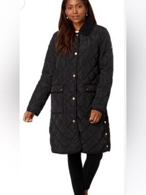 Ralph Lauren Black Quilted Long Puffer Coat